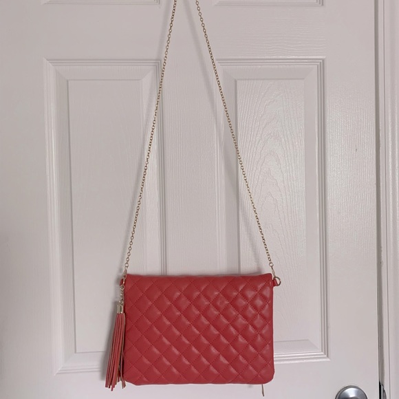 Quilted Faux Leather Purse - Barbiecore Pink! - Picture 3 of 7